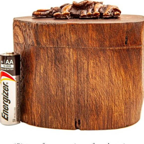 Wooden Jewelry Box Elephant Decor Jungle African Safari Rustic Table Decoration - Picture 7 of 8